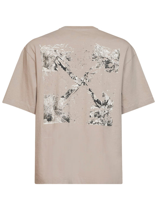 Beige cotton jersey Spices Arrow Skate T-shirt