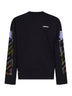 Black jersey Archigeography Arrow Skate T-shirt