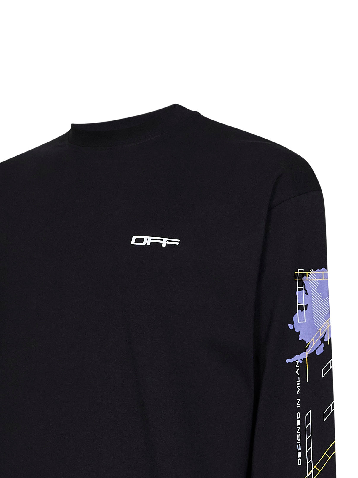 Black jersey Archigeography Arrow Skate T-shirt