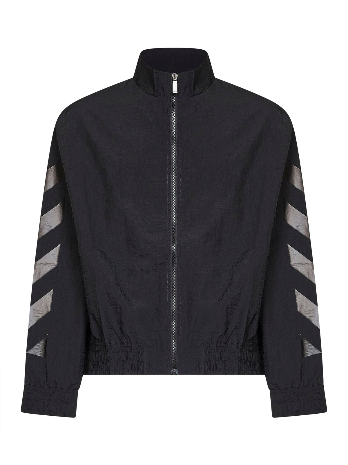 Giacca sportiva Glossy Arrow in nylon nero