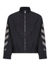 Giacca sportiva Glossy Arrow in nylon nero