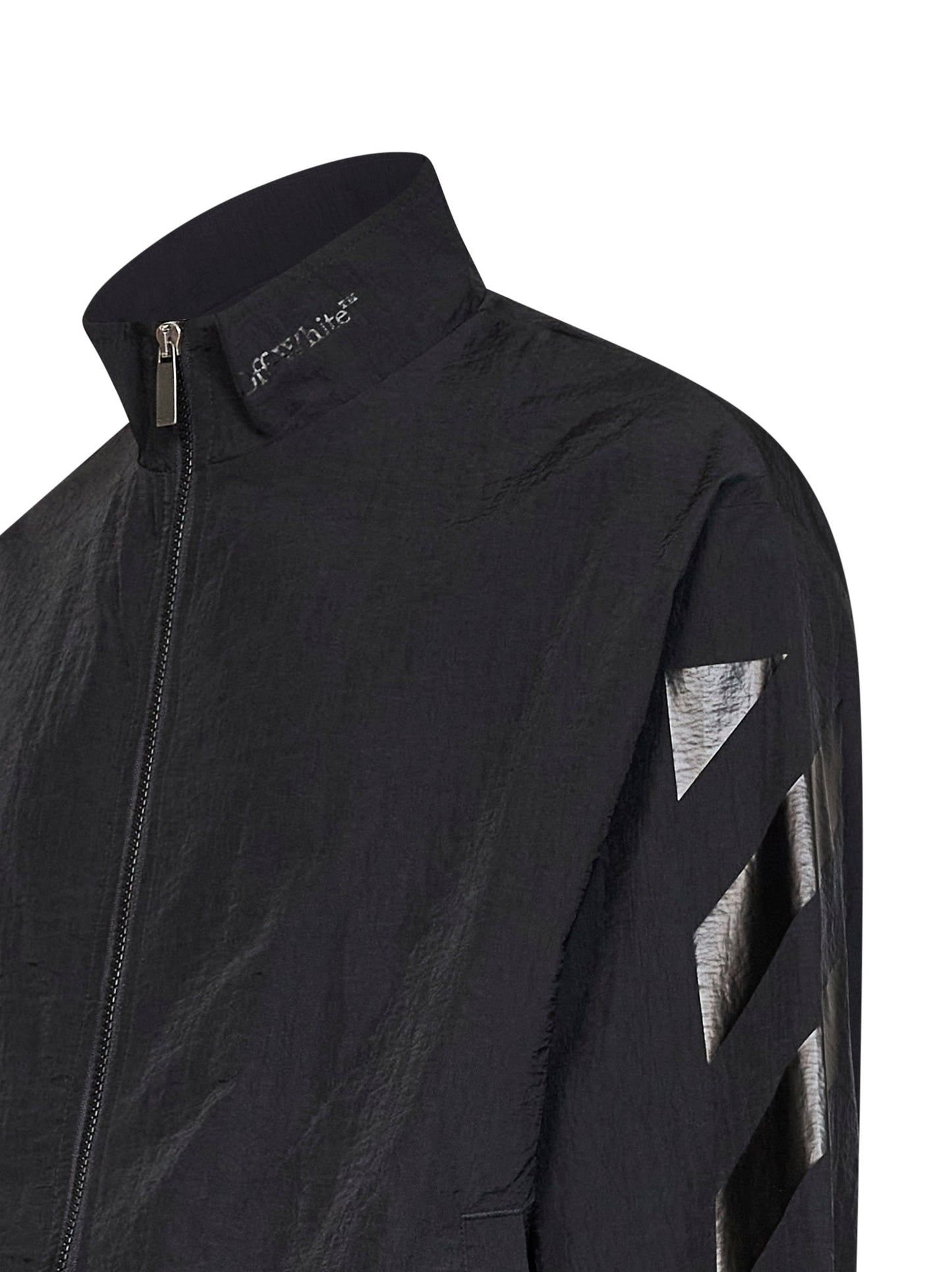 Giacca sportiva Glossy Arrow in nylon nero