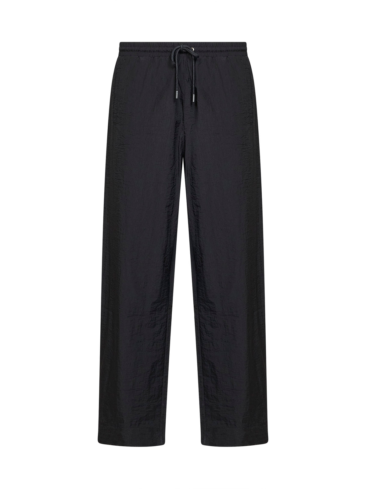 Black nylon Glossy Arrow trackpants