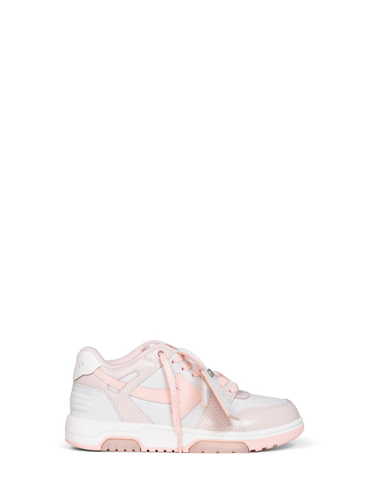 White and pink Out Of Office sneakers