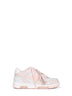 White and pink Out Of Office sneakers