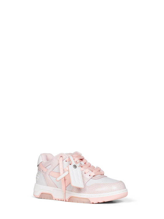 White and pink Out Of Office sneakers