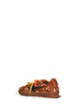 Brown printed calf hair End of Play sneakers