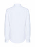 Camicia Slim-Fit in cotone bianco con ricamo Pony