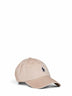 Berretto in chino di cotone beige con ricamo Pony<BR/>