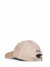 Berretto in chino di cotone beige con ricamo Pony<BR/>