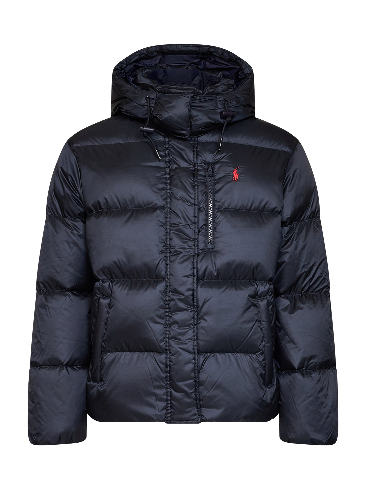 Giubbotto imbottito con cappuccio blu navy