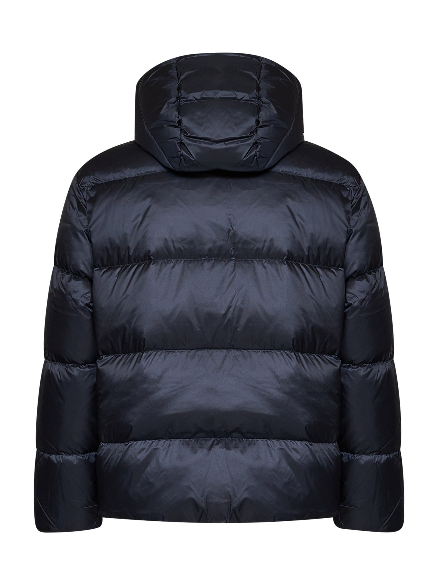 Giubbotto imbottito con cappuccio blu navy