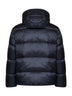 Giubbotto imbottito con cappuccio blu navy