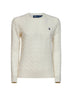Cream cable-knit wool and cashmere sweater