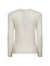 Cream cable-knit wool and cashmere sweater