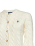 Authentic cream wool and cashmere cable knit cardigan