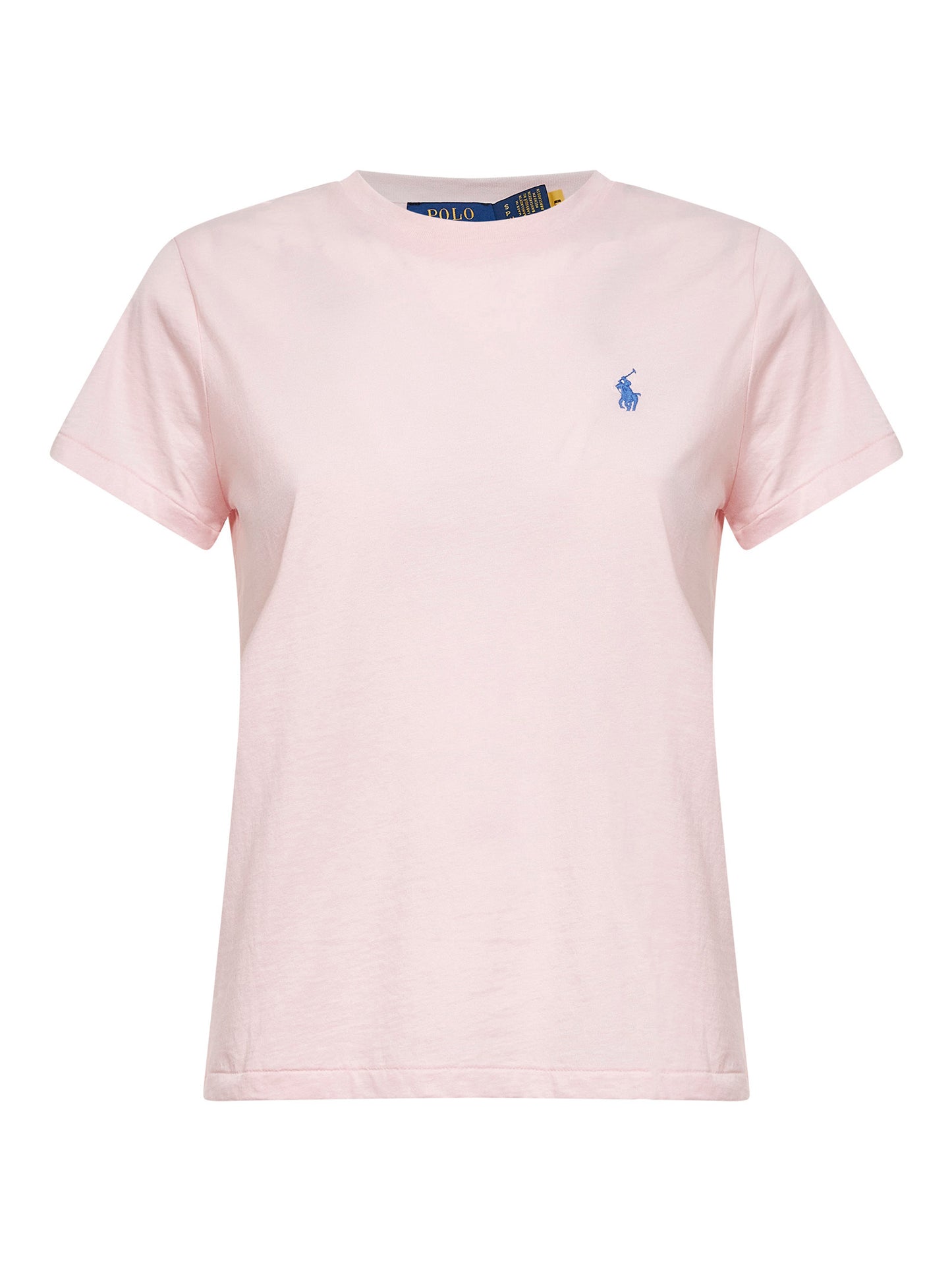 T-shirt girocollo Classic-Fit in jersey rosa