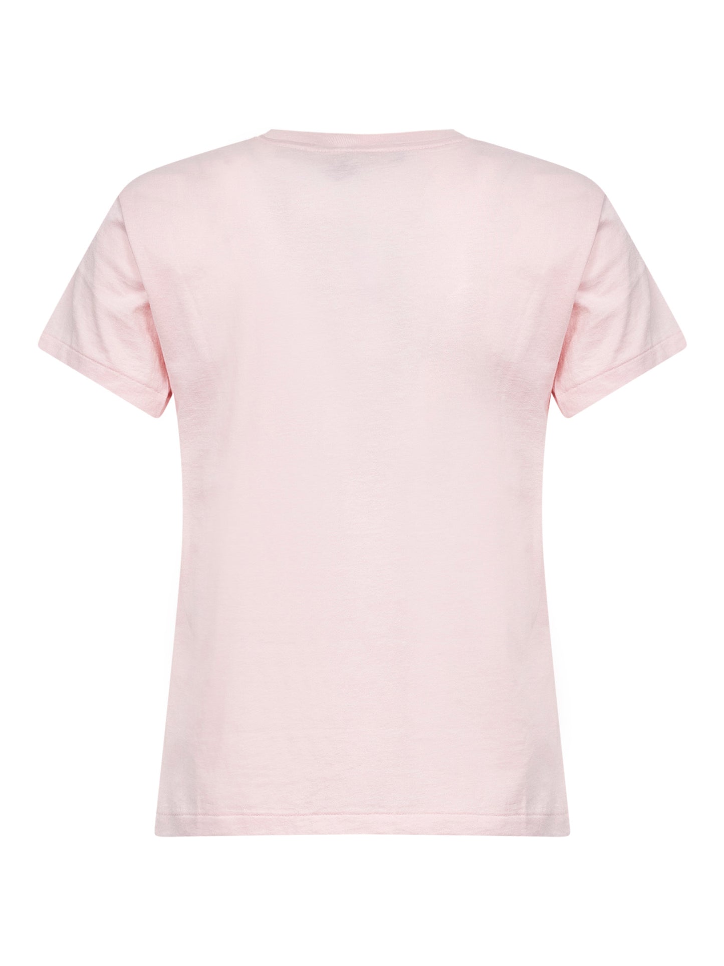 T-shirt girocollo Classic-Fit in jersey rosa