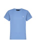 Light blue jersey Classic-Fit crewneck T-shirt<BR/>