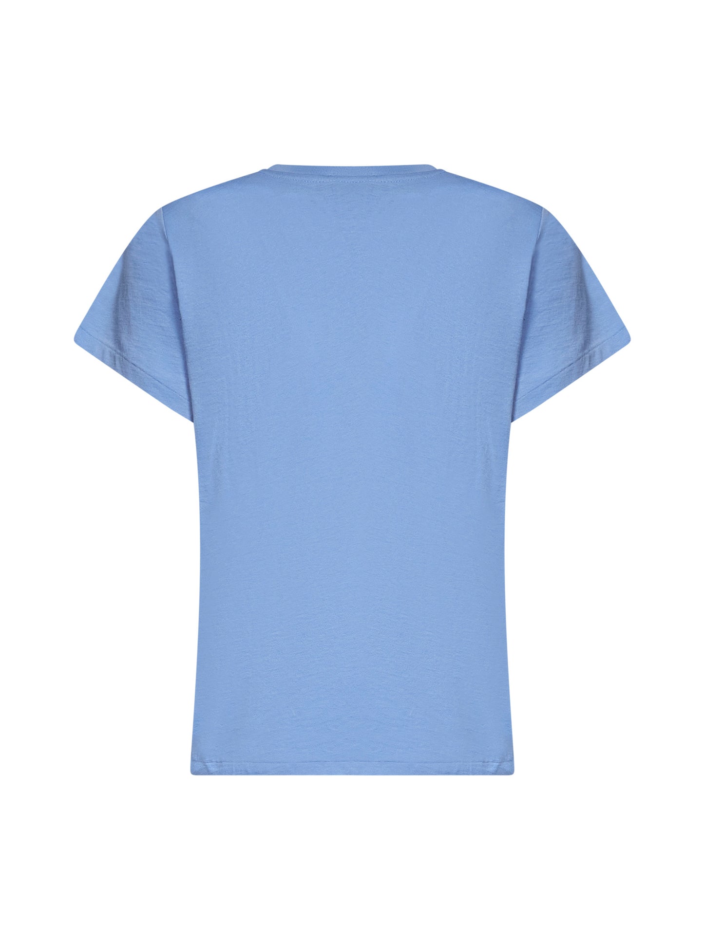 Light blue jersey Classic-Fit crewneck T-shirt<BR/>