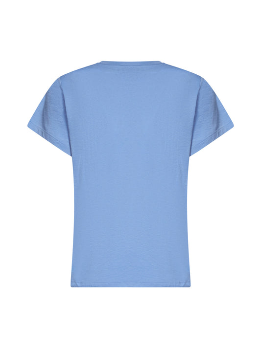T-shirt girocollo Classic-Fit in jersey azzurro