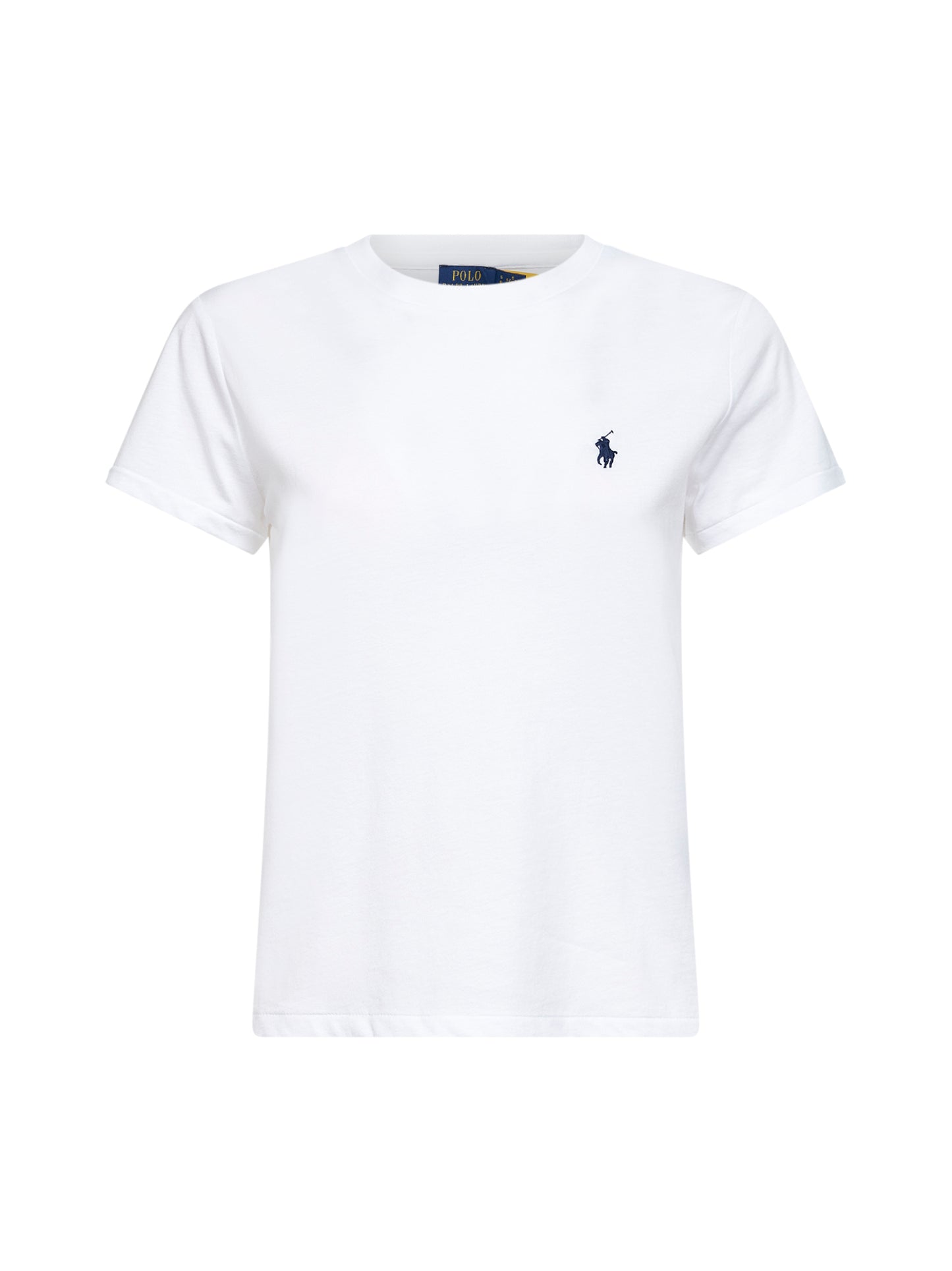 T-shirt girocollo Classic-Fit in jersey bianco