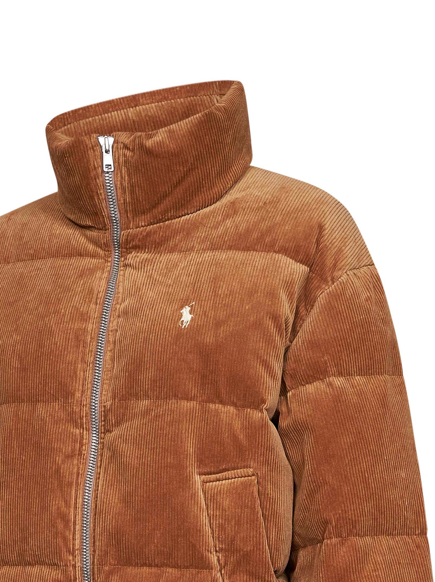 Tan corduroy padded jacket