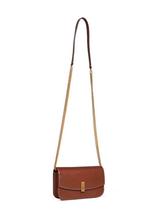 Tan Polo ID wallet on chain bag