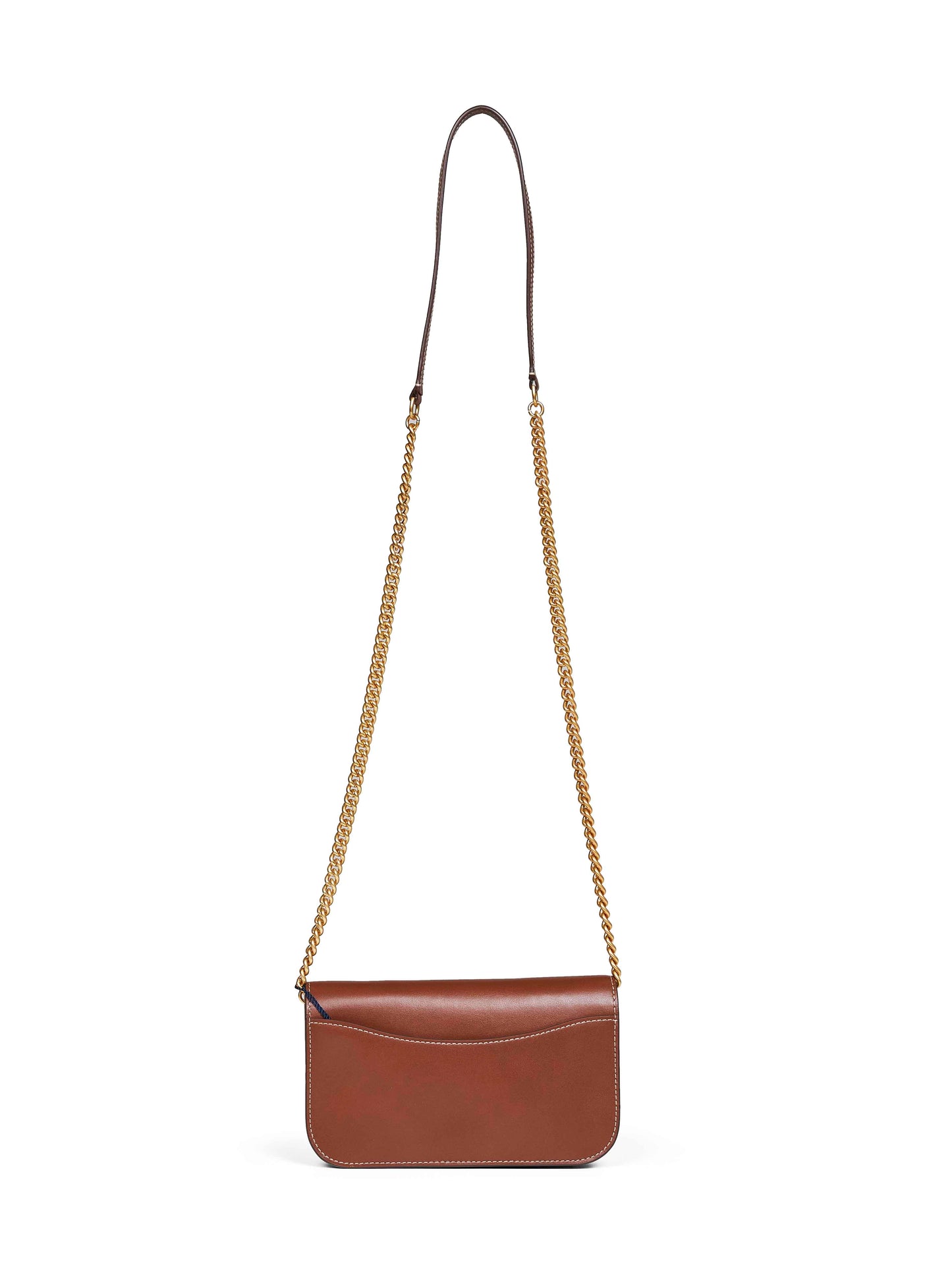 Borsa portafoglio con tracolla Polo ID cuoio