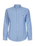 Camicia Oxford Slim-Fit in cotone azzurro