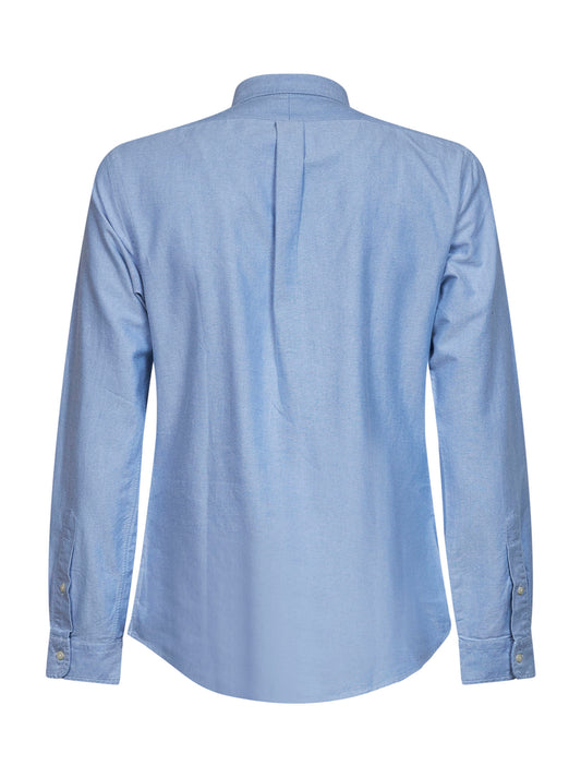 Light blue cotton Slim-Fit Oxford shirt