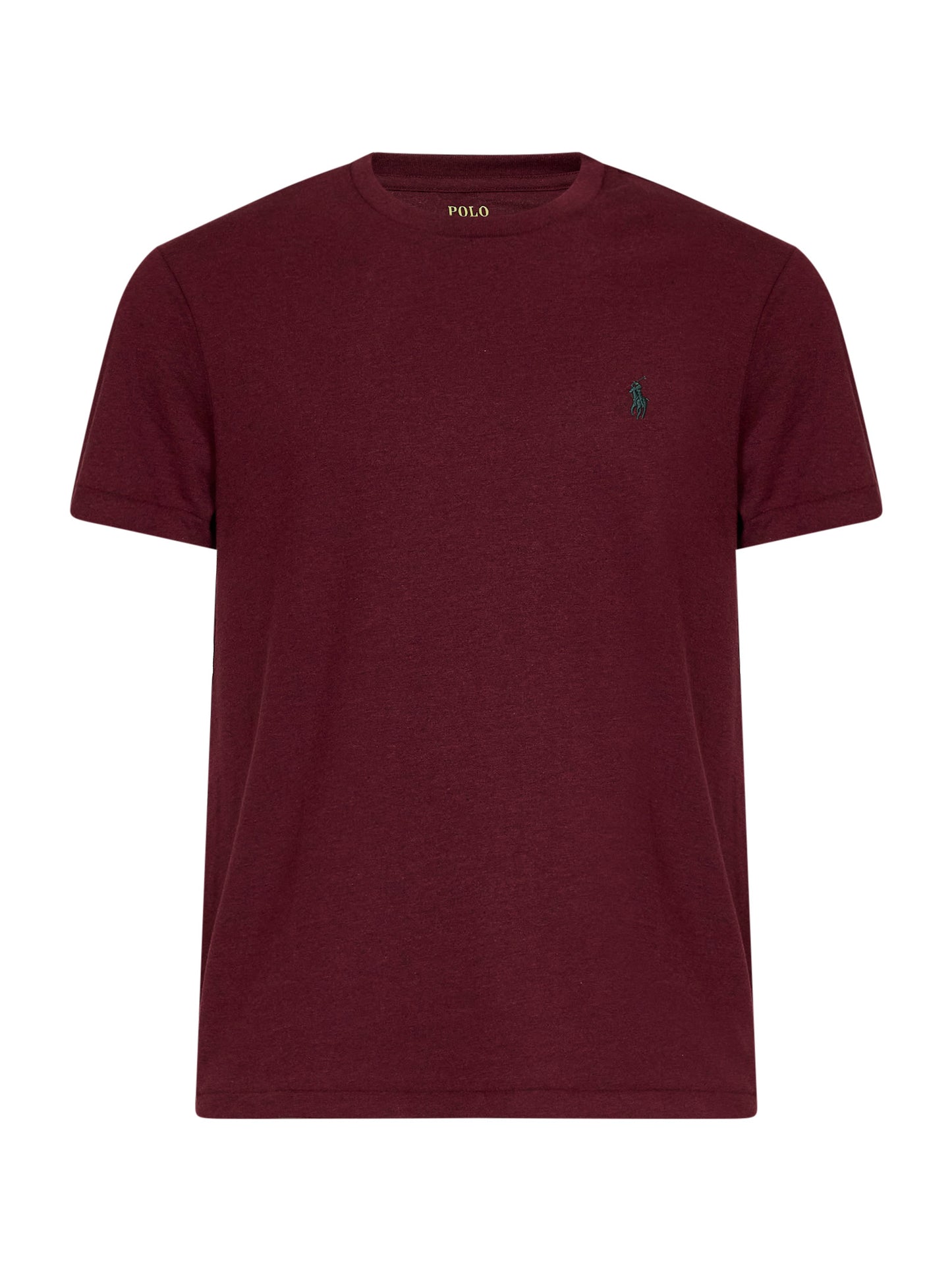 T-shirt mezza manica in cotone bordeuax