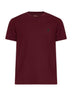 T-shirt mezza manica in cotone bordeuax