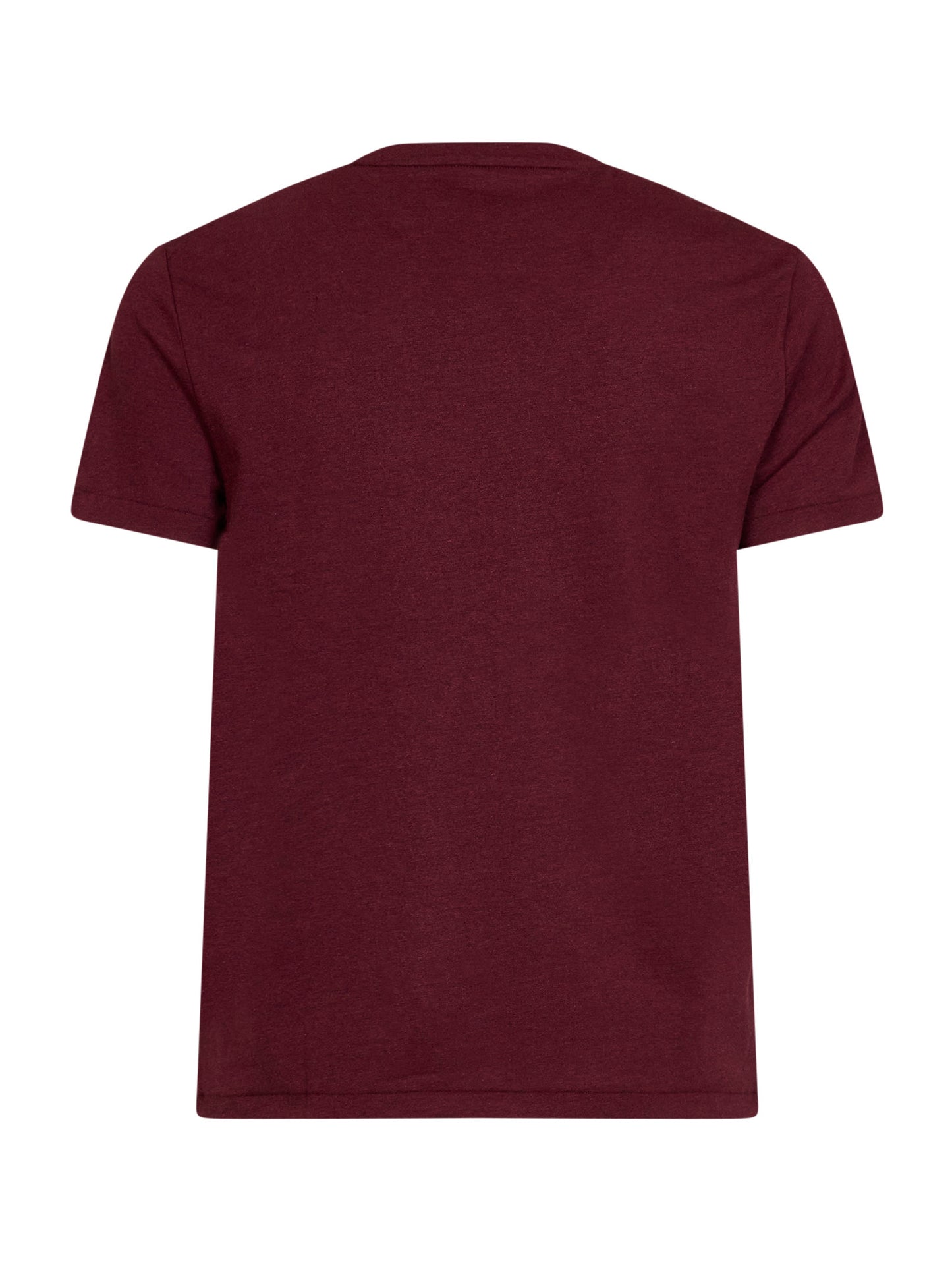 T-shirt mezza manica in cotone bordeuax