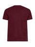 T-shirt mezza manica in cotone bordeuax
