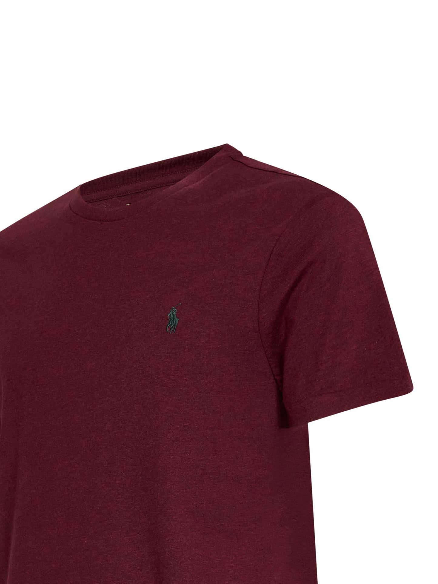 T-shirt mezza manica in cotone bordeuax