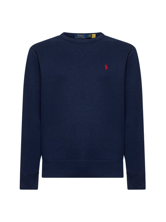 Blue cotton blend RL sweatshirt