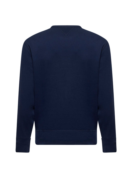 Blue cotton blend RL sweatshirt