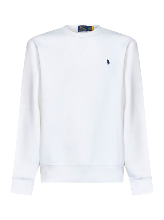 White cotton blend RL sweatshirt