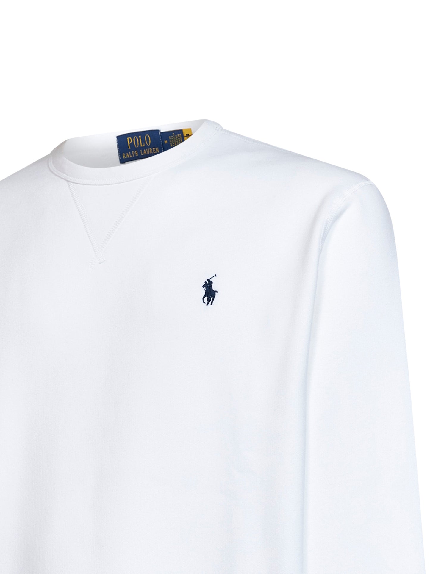White cotton blend RL sweatshirt