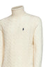 Andover cream cable-knit wool and cashmere turtleneck sweater