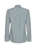 Green and white striped slim-fit Oxford shirt