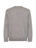 Maglione girocollo con logo grigio