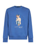 Felpa Polo Bear in misto cotone azzurro