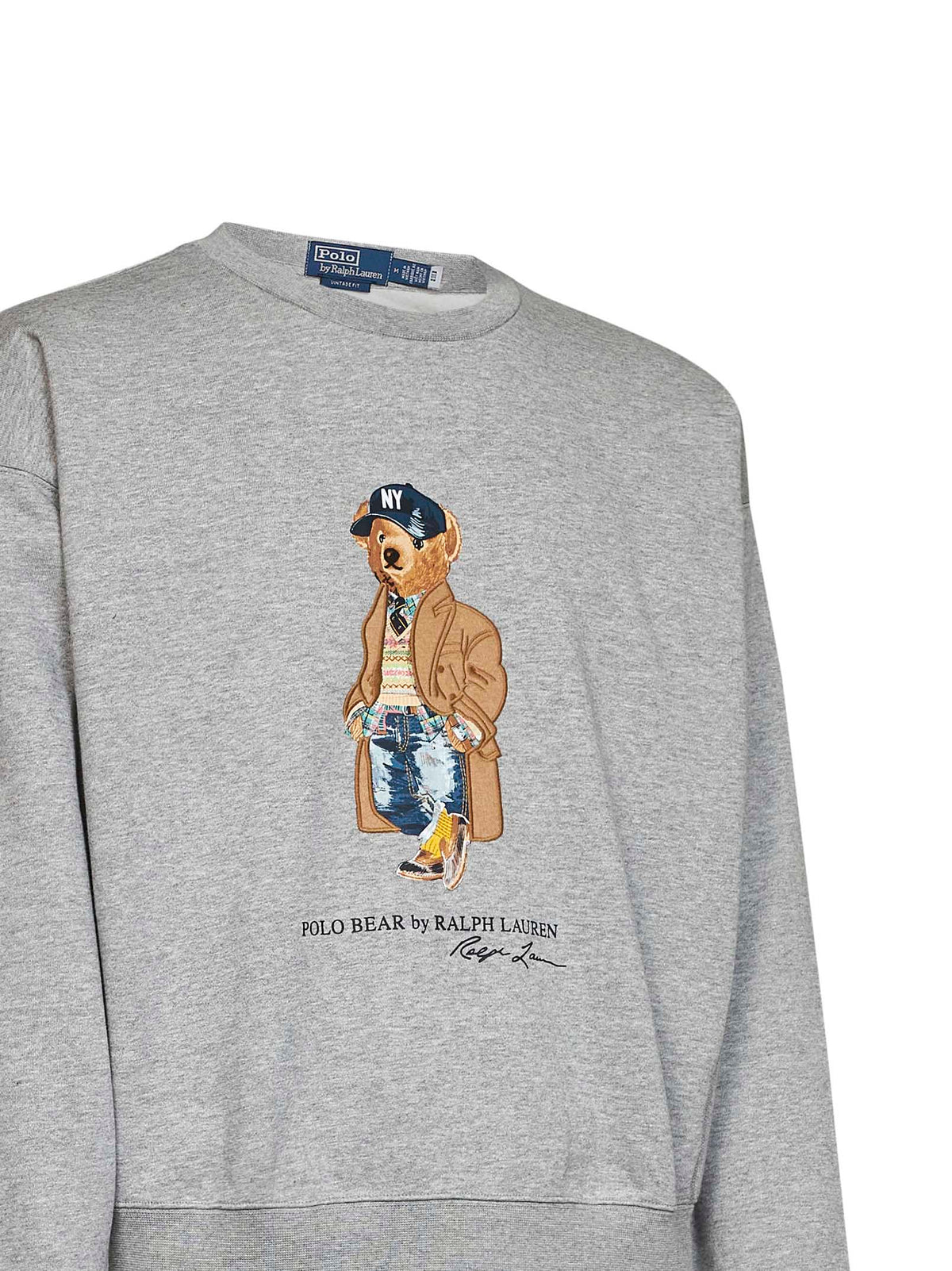 Andover heather cotton-blend Polo Bear sweatshirt
