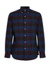 Camicia Oxford spazzolata in cotone multicolore