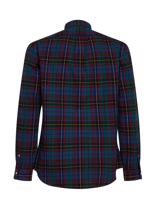 Camicia Oxford spazzolata in cotone multicolore
