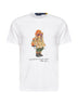 White cotton jersey Custom Slim-Fit Polo Bear T-shirt