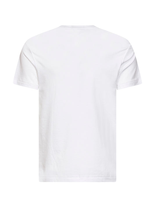 T-shirt Custom Slim-Fit Polo Bear in jersey di cotone bianco