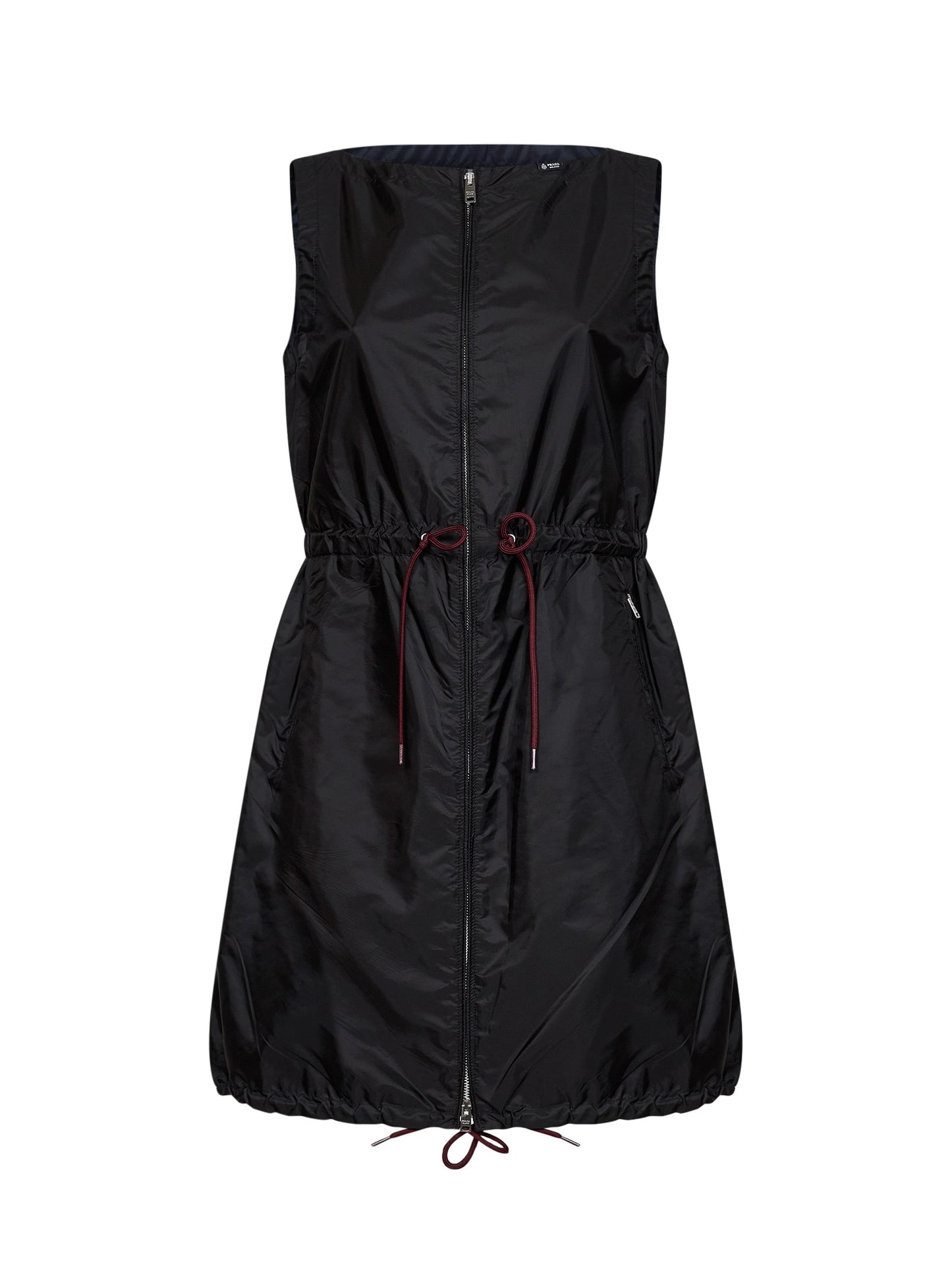Black lightweight Re-Nylon short dress
